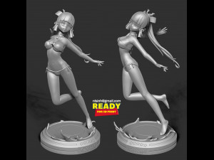 ayaka in bikini - genshin impact fanart 3D Print Model