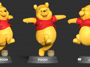 pooh bear Modèles 3D en vedette