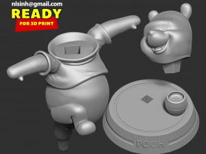 pooh bear Modèles 3D en vedette