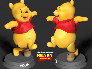 pooh bear Modèles 3D en vedette