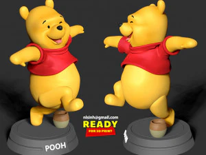 pooh bear 3D Print Model