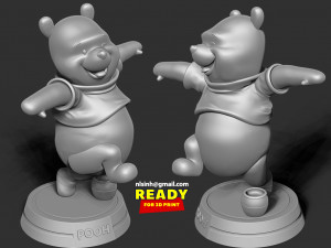 pooh bear Modèles 3D en vedette