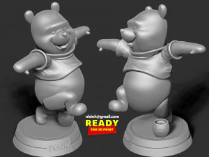 pooh bear 3D Print Model