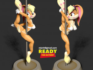lola bunny - pole dancing fanart 3D Print Model