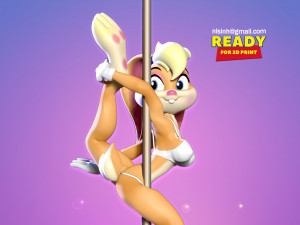 lola bunny - pole dancing fanart Modelo de impresión 3D