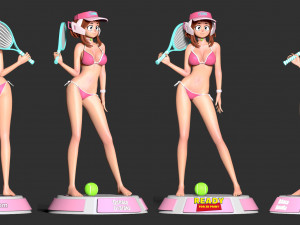 ochaco plays tennis 3D 打印模型