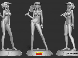 ochaco plays tennis 3D Print Model