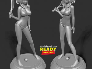 ochaco plays tennis 3D Print Model