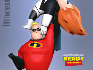 Mr incredible vs syndrome 3Dプリントモデル