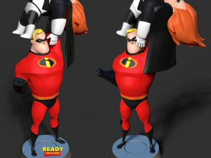 Mr incredible vs syndrome 3D Print Model
