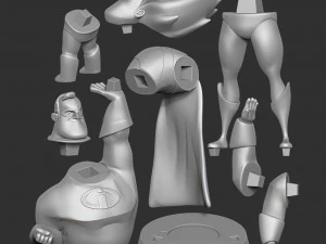Mr incredible vs syndrome 3D Print Model