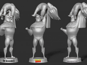Mr incredible vs syndrome 3D प्रिंट मॉडल