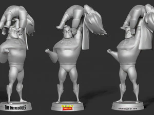 Mr incredible vs syndrome 3D Print Model