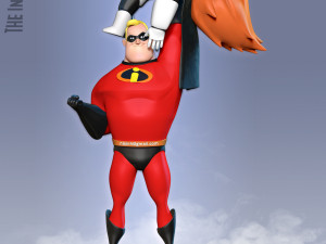 Mr incredible vs syndrome 3D प्रिंट मॉडल