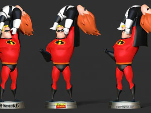 Mr incredible vs syndrome 3D Print Model