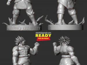 broly - dragon ball super fanart 3D Print Model