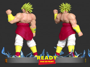 broly - dragon ball super fanart 3D Print Model