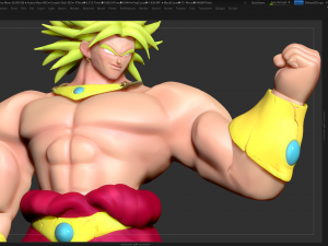 broly - dragon ball super fanart 3D Print Model
