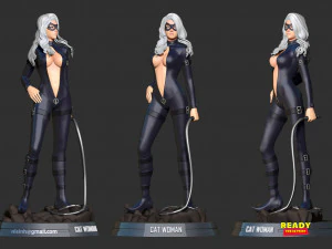 Black cat fanart 3D Print Model