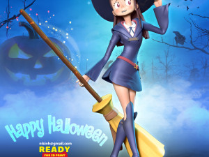 atsuko kagari - akko Model do druku 3D