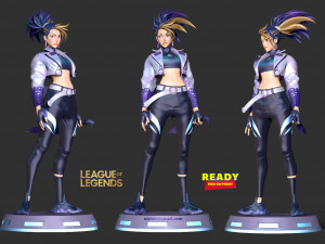 Akali - league of legends fanart Modelo de impresión 3D