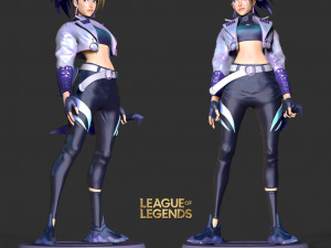 Akali - league of legends fanart Modelo de impresión 3D