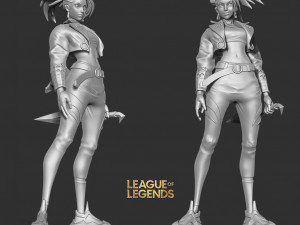 Akali - league of legends fanart Modelo de impresión 3D