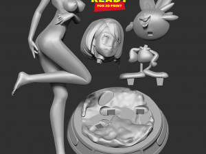 Gloria and scorbunny Modello di stampa 3D