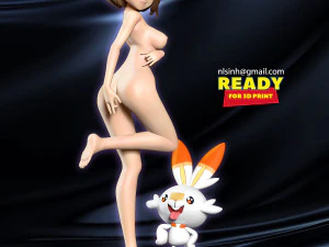 Gloria and scorbunny 3D Print Model
