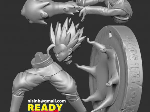 teen gohan black - kamehameha 3D Print Model