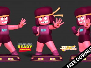 ruby - steven universe Modelo de impresión 3D