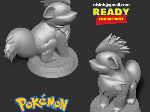Growlithe - pokemon fanart 3D Print Model