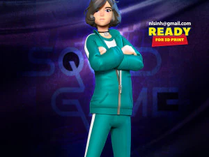 player 067 - イカゲームファンアート 3Dプリントモデル