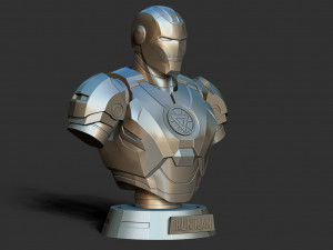 iron man bust Modelo de Impressão 3D