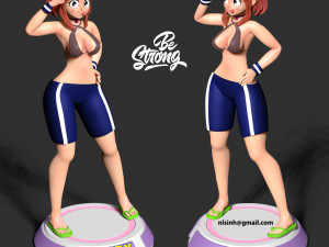 ochaco - be strong 3D Druckmodell