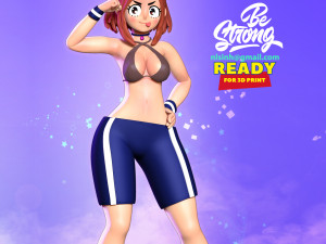 ochaco - be strong 3D Print Model