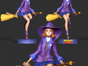 魔女 - ハッピーハロウィン 2021 3Dプリントモデル