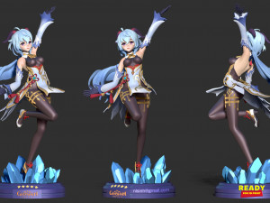 Ganyu - genshin impact fanart 3D 打印模型