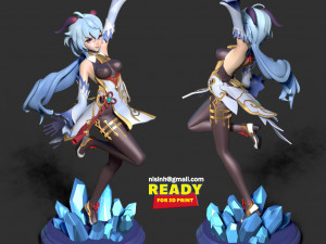 Ganyu - genshin impact fanart 3D 打印模型