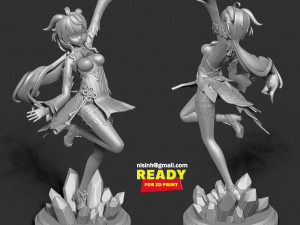 Ganyu - genshin impact fanart 3D 打印模型