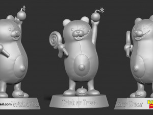 monokuma - trick or treat 3D Print Model