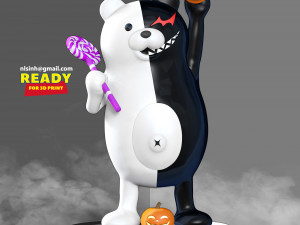 monokuma - trick or treat 3D Print Model