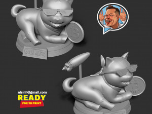 shiba inu coin 3D Print Model