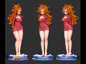 Android 21 - dragon ball fanart 3D Принт Модель