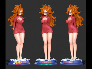 Android 21 - dragon ball fanart 3D Print Model