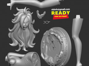 Android 21 - dragon ball fanart 3D Принт Модель