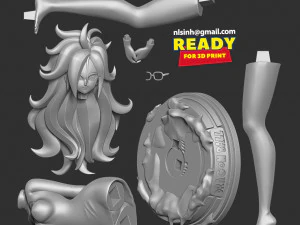 Android 21 - dragon ball fanart 3D Print Model