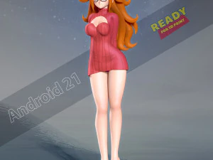 Android 21 - dragon ball fanart 3D Print Model