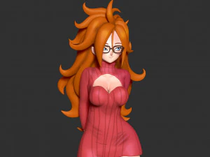Android 21 - dragon ball fanart 3D Print Model