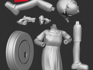 squid game doll Modello di stampa 3D